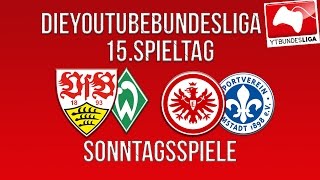 YTBUNDESLIGA SPORTSCHAU I Sonntagsspiele I 15 Spieltag [upl. by Kolosick]