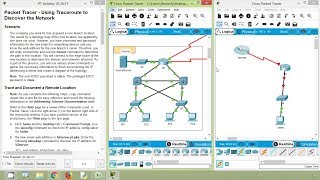 Packet Tracer  Using Traceroute to Discover the Network [upl. by Gilford274]