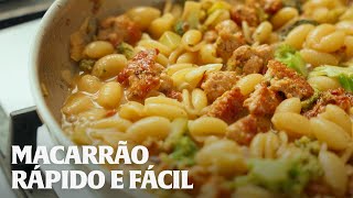 MACARRÃO COM LINGUIÇA CASEIRA E ALICHE [upl. by Adnileb]