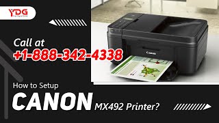 Canon MX492 Printer Setup [upl. by Ploch276]