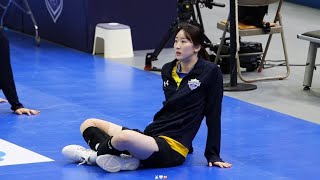 241031 vs 한국도로공사  현대건설 no17 OH 고예림 스트레칭 fancam [upl. by Sonitnatsok643]