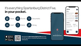 Spartanburg District Five Mobile App Introduction Video [upl. by Ekusoyr]