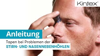 Tapen bei Problemen der Stirn und Nasennebenhöhlen CrossTape  Kintex® Anleitung Tapen [upl. by Zachar]