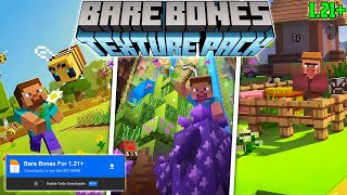 MCPE Barebones Texture Pack for Minecraft PE 🔥  MCPE 121 [upl. by Nugesulo]