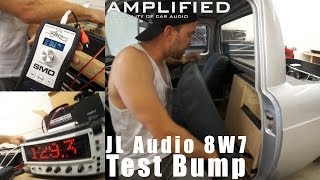 JL Audio 8W7 6th Order Bandpass Test Bump [upl. by Boesch]