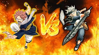 Natsu Dragneel vs Asta  Sprite Animation [upl. by Dolli]