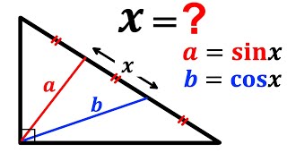 Can you calculate the length X  Trigonometry math maths  geometry [upl. by Hazrit]