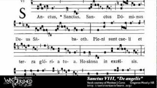 Sanctus VIII from Mass VIII Gregorian Chant [upl. by Jelsma]