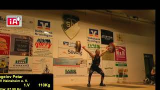 P Angelov Snatch 1V 110 Kg [upl. by Auhsuoj25]