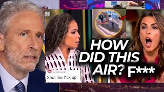 Sunny Hostin The View Host DELETE Account And QUIT After The Air this X clipJon Stewart [upl. by Ecille]