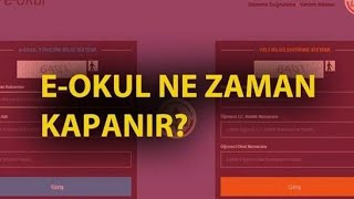 EOkul Ne Zaman Kapanacak VBS [upl. by Ecirtnuahs531]