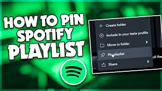 How to pin Spotify playlist  PIN TECH [upl. by Aciram]