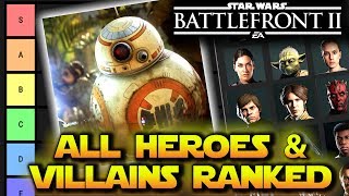 All Star Wars Battlefront 2 Heroes and Villains Ranked Worst To Best Tier List [upl. by Herates]