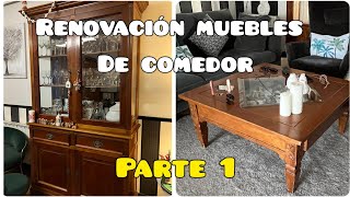 Renovacion Muebles de Comedor con PINTURA A LA TIZA  PARTE 1 [upl. by Anaiad]