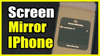 How to Screen Mirror IPhone to your TV Easy Tutorial [upl. by Uhayile769]