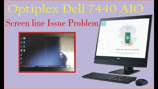 dell optiplex 7440 all in one  lcd tv flickering horizontal lines  monitor screen line problem [upl. by Sioled]