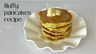 Fluffy pancakes recipe Панкейки рецепт Очень нежные и вкусные панкейки [upl. by Lenssen]