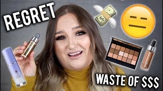 UGH WASTE OF   MAKEUP PRODUCTS I REGRET BUYING  RAWBEAUTYKRISTI [upl. by Linette]