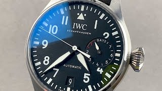 IWC Big Pilots Watch IW501001 IWC Watch Review [upl. by Nylatsirk]