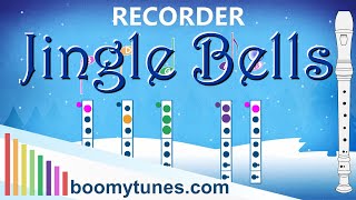 Jingle Bells  RECORDER Play AlongHow to Play [upl. by Nolyarb]