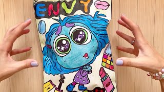 💗INSIDE OUT 2 Blind Bags 😍  DIY Skincare  Makeup  Outfit  papersquishy  blind bag paper  ASMR [upl. by Sakul184]