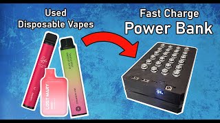 Turning Disposable Vapes into a Fast Charge Power Bank [upl. by Voltmer846]