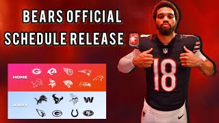 🚨Chicago Bears OFFICIAL Schedule Release  LIVE STREAM [upl. by Giule331]