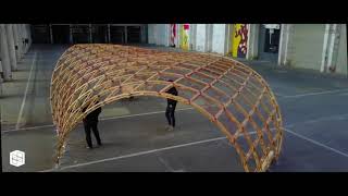 Voûte GridShell by Quaternion® [upl. by Yelsnit157]