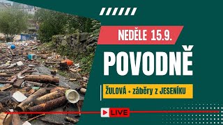 Velká voda 3 den Žulová  Jeseník neděle září 2024 [upl. by Nosa]