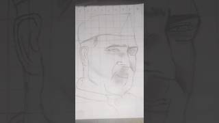 Pt Jawaharlal Nehru drawing artshorts [upl. by Prunella]