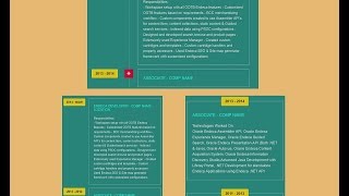 Responsive Timeline with Bootstrap Collapse  Demo [upl. by Anisamoht569]