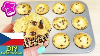 Recept na super muffiny za 3 minuty  chutné jednoduché pečení s kousky čokolády [upl. by Anne-Corinne201]