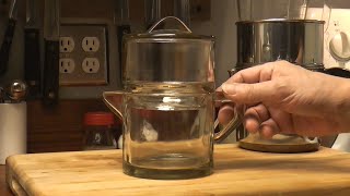 Depression Era Glass Coffee Maker  Dripolator [upl. by Hgielanna]