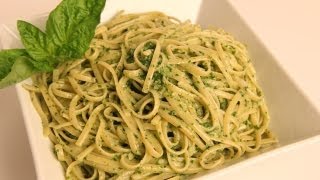 Linguine with Pesto Recipe  Laura Vitale  Laura in the Kitchen Episode 346 [upl. by Zeuqcaj]