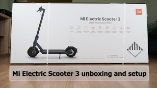 XIAOMI Mi Electric Scooter 3 unboxing and setup 2022 [upl. by Ennael]