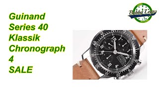 Guinand Series 40 Klassik Chronograph 4 sale  Made in Germany  comparable to Sinn 103 [upl. by Atsiuqal]