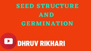 Seed Structure And Germination  BOTANY  BIOLOGY [upl. by Taveda231]