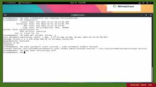 AlmaLinux 8  installing Configure Chrony NTP Server [upl. by Solhcin243]