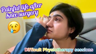 Dardanaak Physiotherapy se roz meri halat kharab😢💔2 weeks post ACLMCL amp meniscus Surgery update🥹🦿 [upl. by Arrekahs134]