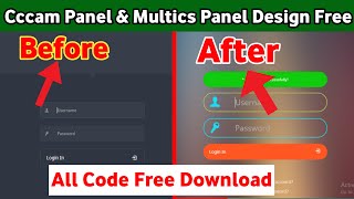 Cccam Panel Desinig Multics Panel Desinig Free File Download By Technical iT urdu hindi 2021 [upl. by Valora]