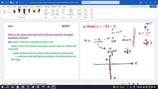 Lec2 JTFA M1030 Parallel Perpendicular Slopes Lines Graphs of different types of functions [upl. by Grega]