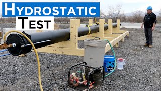 How to Conduct a Hydrostatic Test on Ductile Iron Pipe [upl. by Dyrraj]