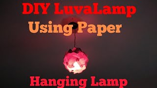 30 Piece Luvalamp using Paper  DIY Easy Paper Lamp  DIY Paper Lantern  DIY Christmas lamp [upl. by Bilow471]