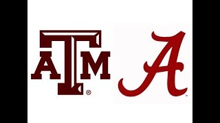 2018 22 Texas AampM at 1 Alabama Highlights [upl. by Aihsoem]