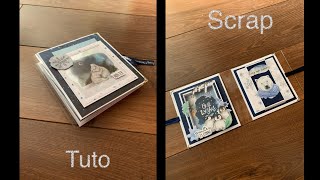 TUTO SCRAP Album reliure transparente [upl. by Elkcim]