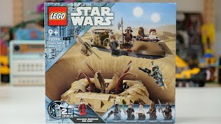 LEGO Star Wars 75396 Desert Skiff amp Sarlacc Pit  LEGO Speed Build Review [upl. by Ennayhs170]