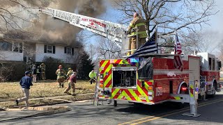 • Middletown NJ  Working House Fire With EVAC  Crystal Ct  31021 • [upl. by Thistle542]