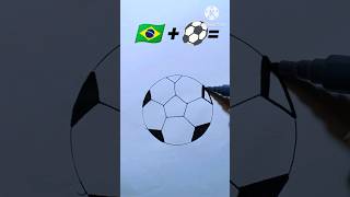 cool football art ideas  drawing shorts  easy drawing  art  satisfying art [upl. by Delbert]