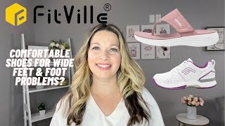 Fitville Shoe Review  Good for Wide Feet amp Foot Problems  Are These Shoes Comfortable [upl. by Novihc]