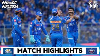 Mumbai Indians Vs Delhi Capitals Match 20th IPL Full Highlights 2024  DC Vs MI IPL 2024 Highlights [upl. by Layol]